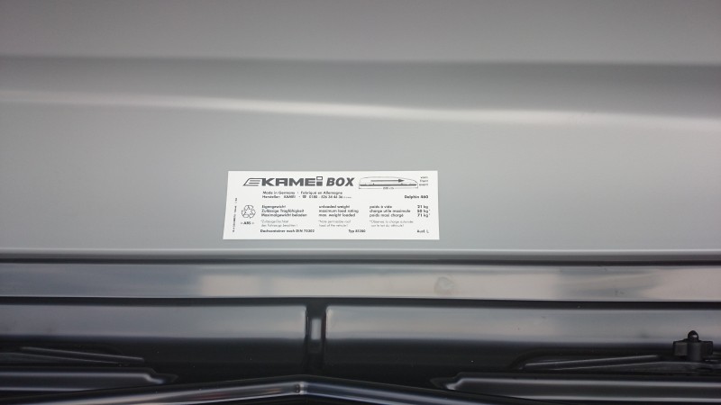 Dachbox KAMEI Delphin 460 zu vermieten – 4