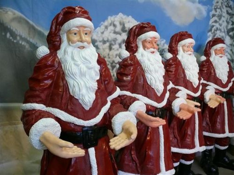 Weihnachtsmänner - Weihnachsmann , Weihnachtsdekoration , Weihnachtsmarktdekoration