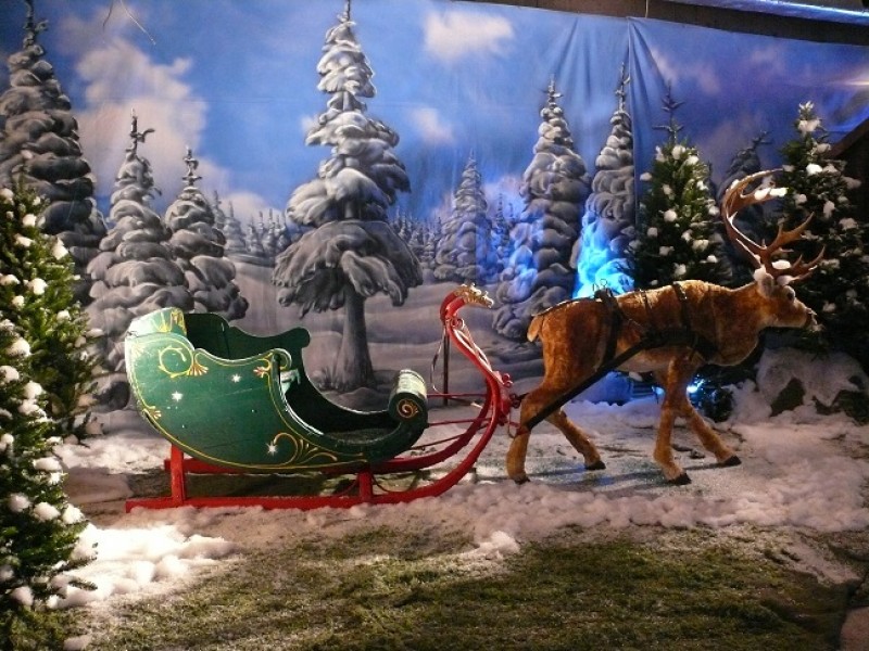 Winterschlitten - Weihnachtsmannschlitten , Weihnachts Dekoration , Winter Dekoration , Schlitten