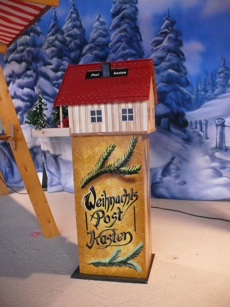 Wunschbriefkasten Weihnachten , Wunschzettel Briefkasten , Weihnachtsmann Postamt