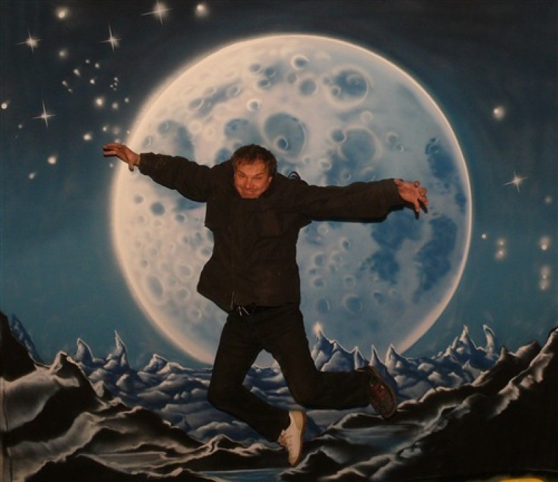 Bühnenbild Mond , Mond , Mondkulisse , Vollmond  – 2
