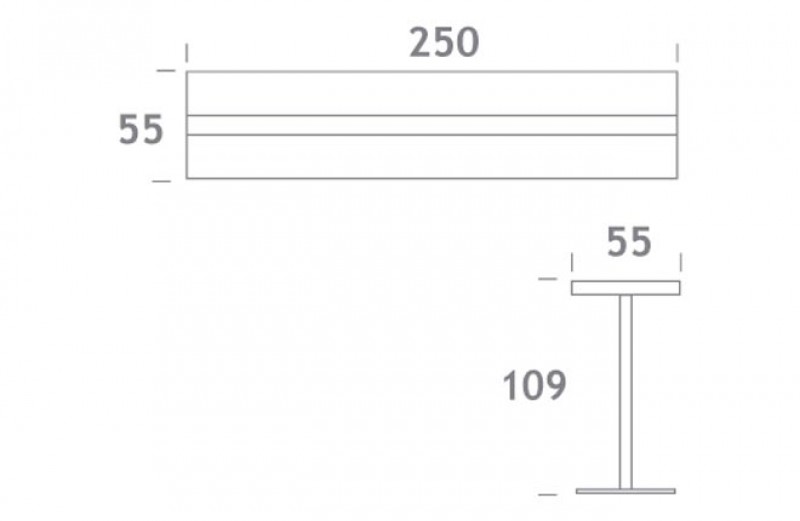 Stehtisch RGB-LED lang ArtNr. 8895 – 3