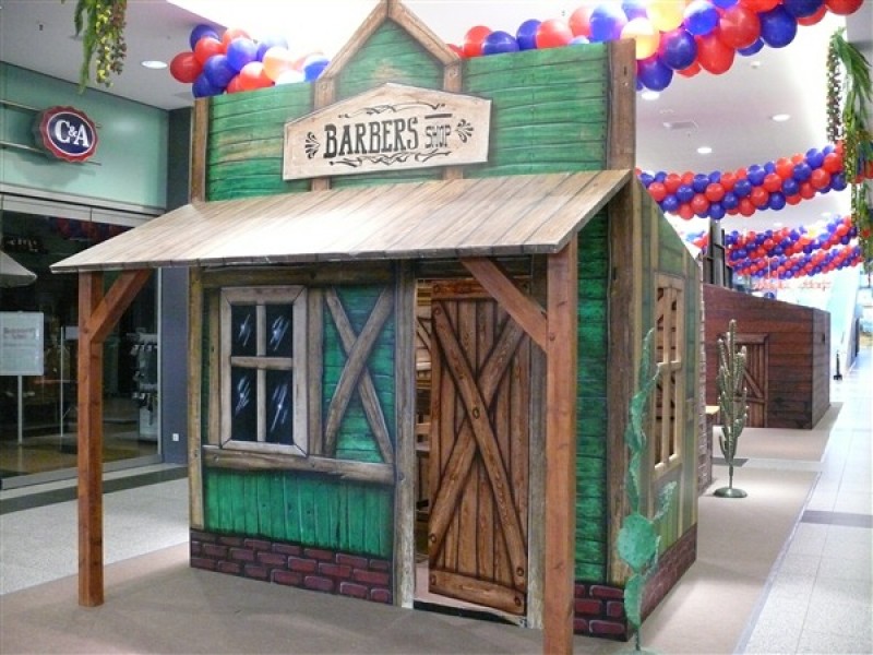 Westernstadt - Barber Kulisse , Western Dekoration