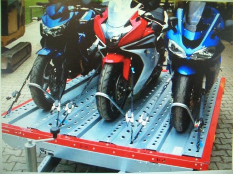 Motorradanhänger, Transporter für 3 Motorräder , M 100km/h HI-CM 37,38,39