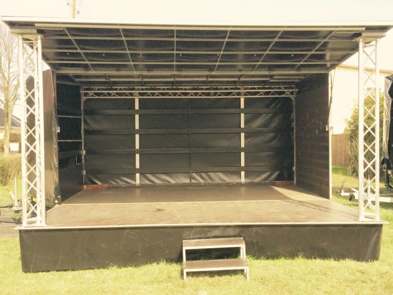 5x4m Mobile Bühne / Trailer Bühne / Bühnenwagen