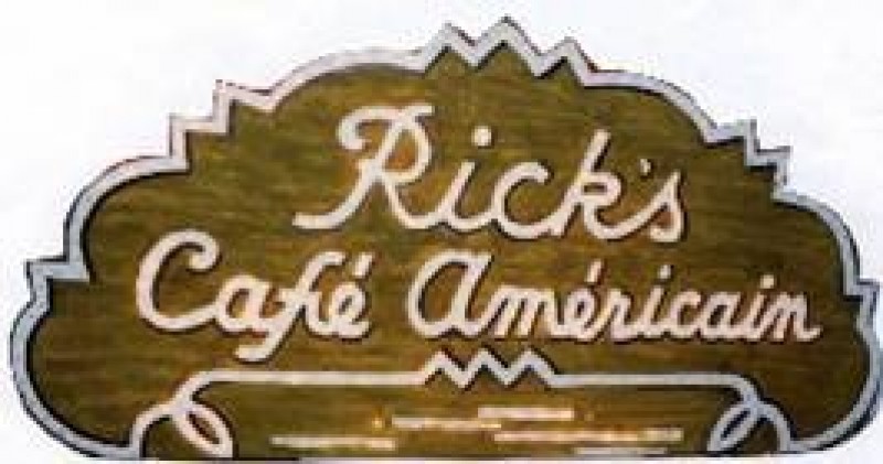 Casablanca - Rick's Cafe - der Film Display - Werbeschild