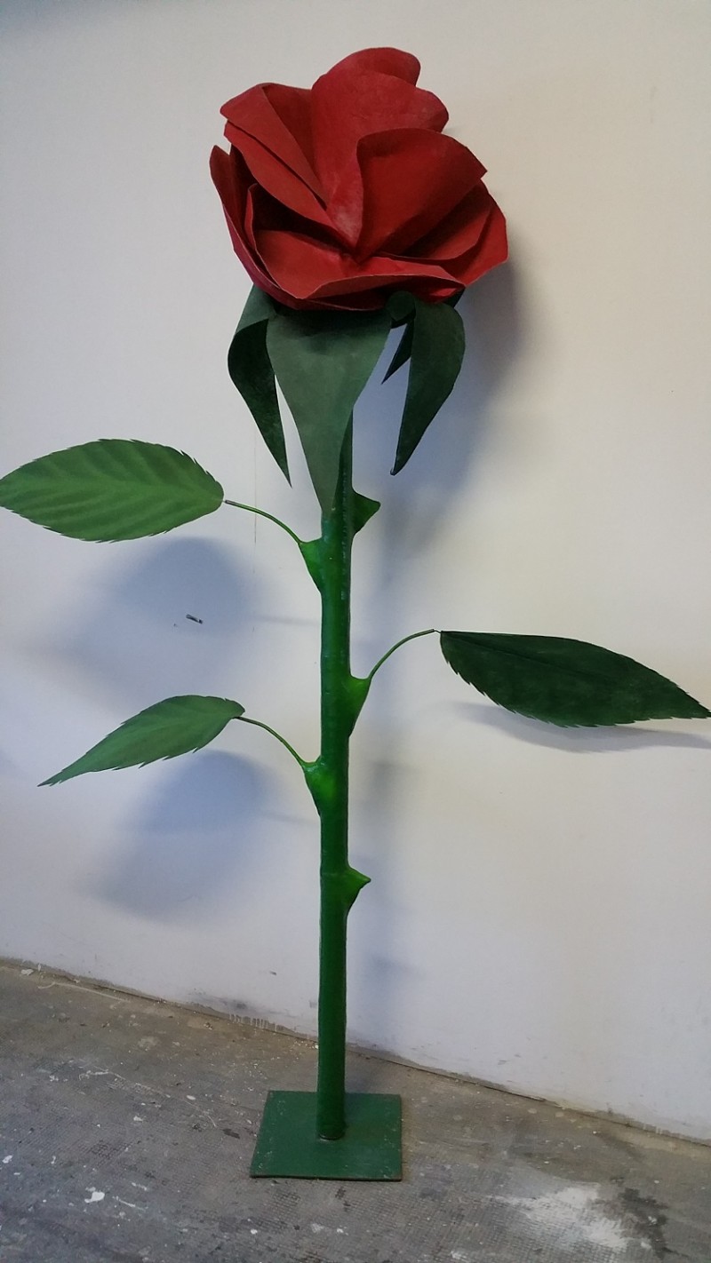 Rote Rosen 2,5m , Blumen Dekoration , Hochzeit – 2