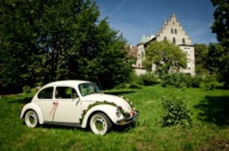 VW Käfer mit Weißwandreifen, Hochzeitsauto, Oldtimer mieten, Fotoshooting, Stuttgart, Esslingen – 2