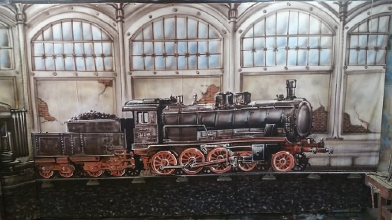 Eisenbahn Bilder, Eisenbahn Bühnenbild, Bahnhof, Orient Express – 4
