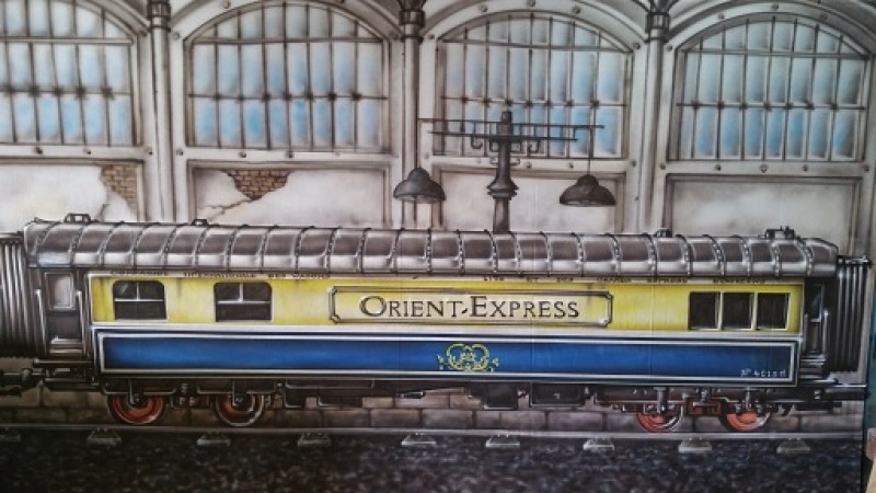 Eisenbahn Bilder, Eisenbahn Bühnenbild, Bahnhof, Orient Express – 2