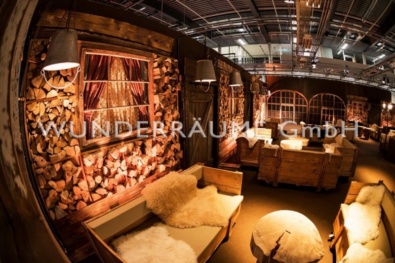 Loungetisch rustikal, mit Baumscheibe – 5