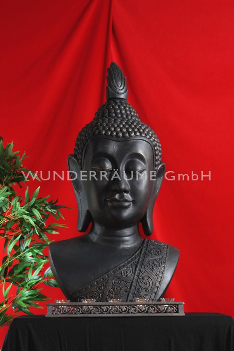 Buddha-Büste, schwarz – 2
