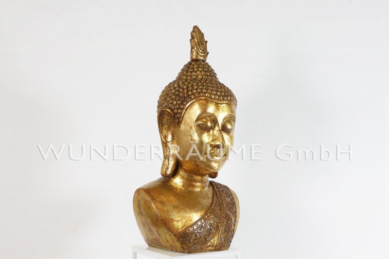 Buddha-Büste, gold – Thumbnail 6