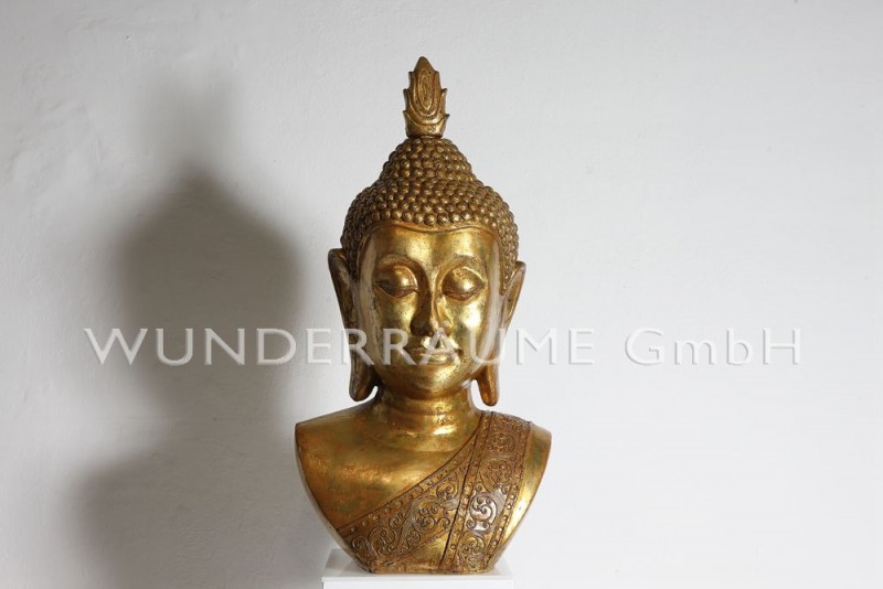 Buddha-Büste, gold – Thumbnail 7