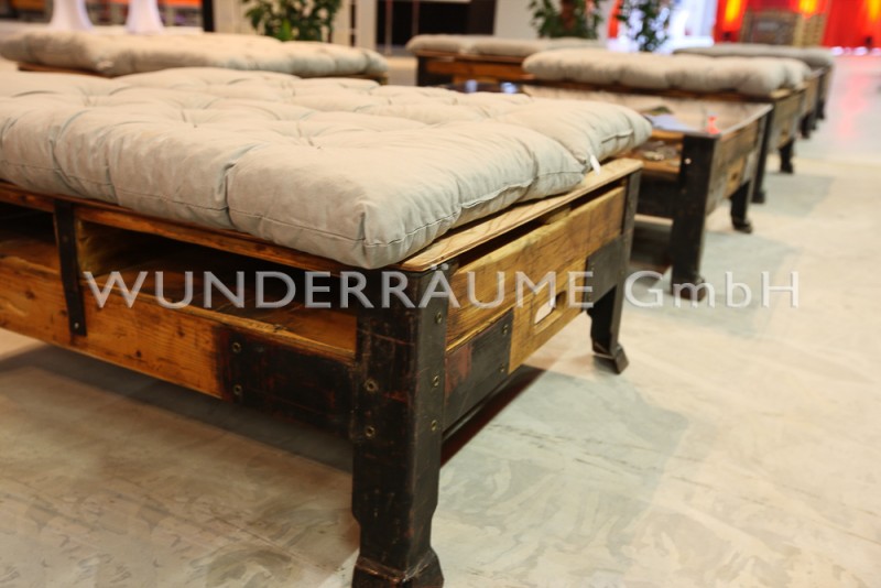 Loungebank Holz "Industrial" – 3