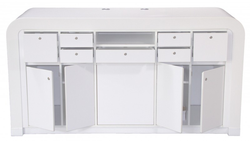 Theke mit LED-Beleuchtung in verschiedenen Farben mit Kühlschrank – 2