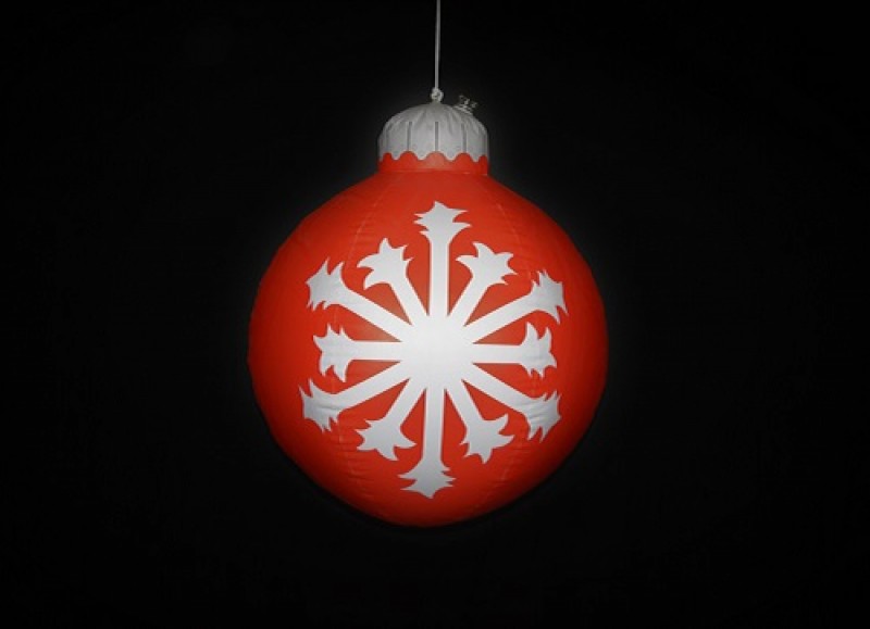 Weihnachtsbaumkugel XXL - Aufblasbar, Weihnachtsdekoration, Weihnachtsmarktdekoration