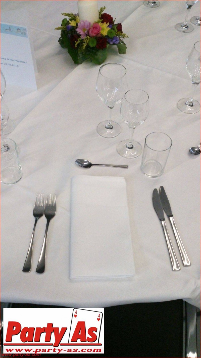 Besteck, Geschirr und Gläser // www.party-as.com // 02161/4767751 – 2