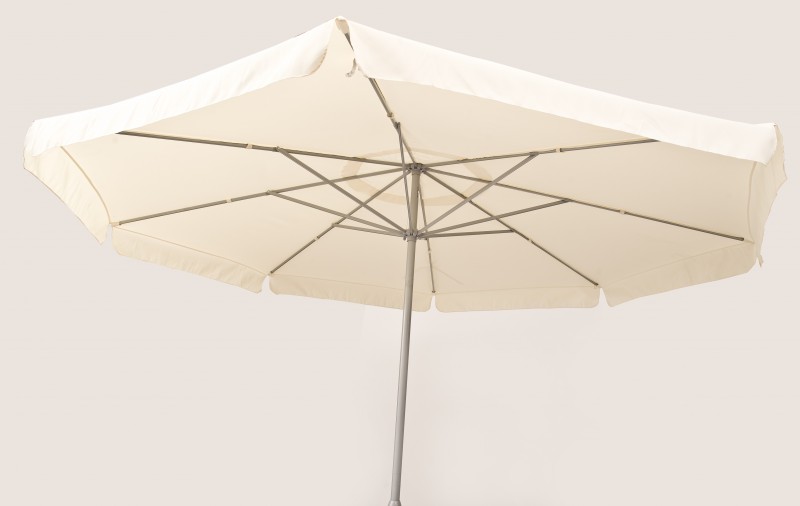 Sonnenschirm 4m Durchmesser weiß inkl. Standfuß