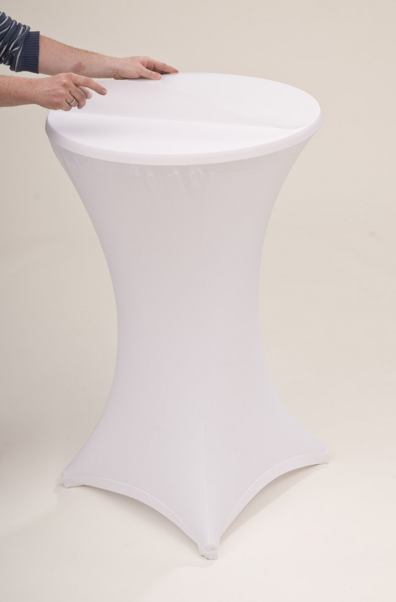 Stehtisch weiss 4 Fußsystem klappbar 70cm Bistrotisch – 5