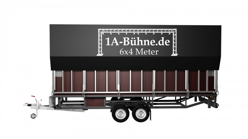 Veranstaltungsbühne / Mobile Trailer Bühne / Stage 6x4m – Thumbnail 6