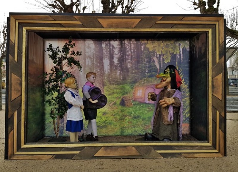 Märchen Diorama Hänsel und Gretel  und die Hexe, Märchen Dekoration