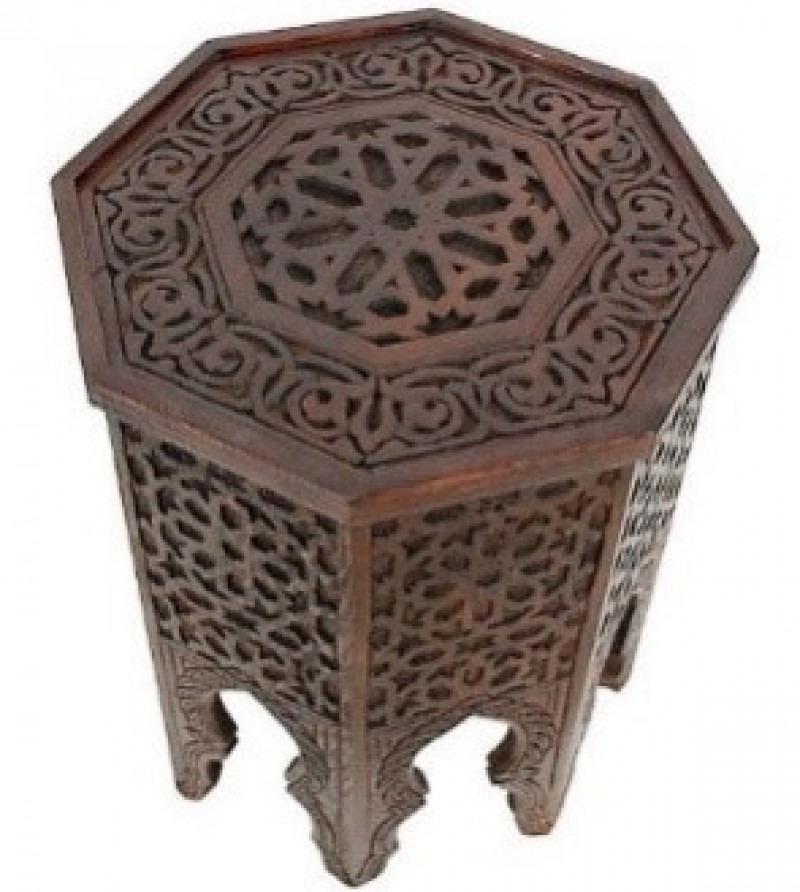 Orient- Berber- Shisha- Tische - Orientalische Holztische sowie mit Messingschalen – 2