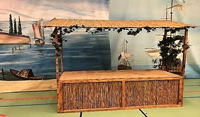 Bambus - Markt Buffetstand – 2