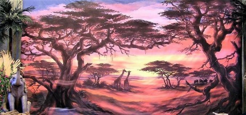 Afrika Kulisse/Kulissen - www.ideko.de