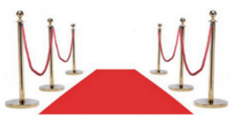Teppichläufer, Roter Teppich 