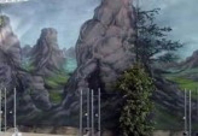 Alpenland Kulisse, Kulisse, Oktoberfest, Bayern,Schweiz,Alm,Dekoration – 3
