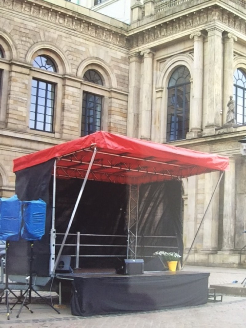 Mobile Bühne 14m² - Multistage für Stadtfest, Events, Festivals &amp; Konzert (auch als FOH)