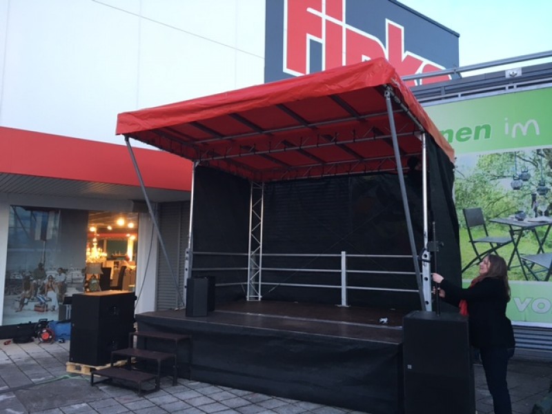 Mobile Bühne 14m² - Multistage für Stadtfest, Events, Festivals &amp; Konzert (auch als FOH) – 5