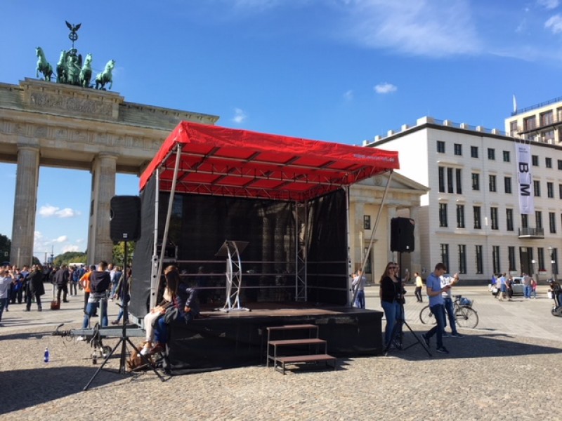 Mobile Bühne 14m² - Multistage für Stadtfest, Events, Festivals &amp; Konzert (auch als FOH) – 2