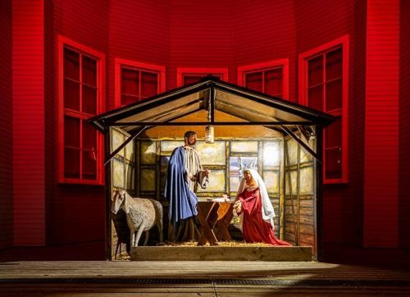 Weihnachts Krippe , Weihnachtsmarktdekoration , Weihnachtsdekoration , Weihnachten
