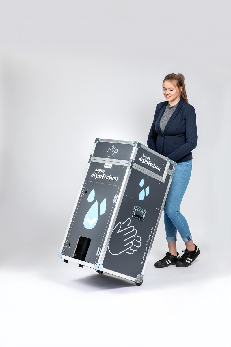 Mobile und Autarke Hygiene Station für Messen und Events (Waschbecken &amp; Desinfektion) – 4