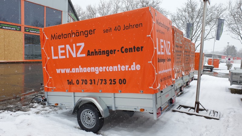 Anhänger, Ladefläche 2,51 x 1,30 x 1,60 m, mit Plane und Spriegel – 3