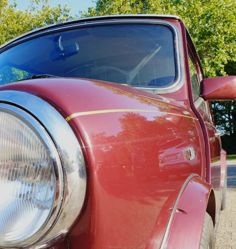 Retro Classic Rover Mini 40th Anniversary, Hochzeitsauto, Filmauto, zum mieten/ leihen/ selberfahren – Thumbnail 6