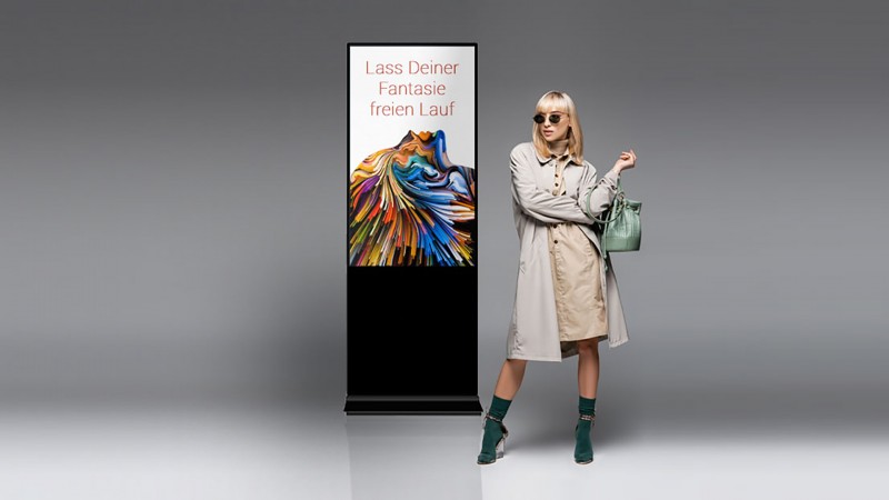 Original TOUCHwall 65"Zoll Blickmagnet wie "RIESIGE SMARTPHONES" Digital Signage TOUCHscreen