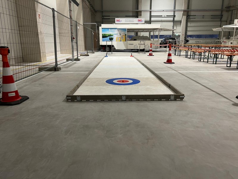 Mobile Eisstockbahn 2*10m (weitere Größen verfügbar) / Eisstockschießen Curling Eisbahn – 3