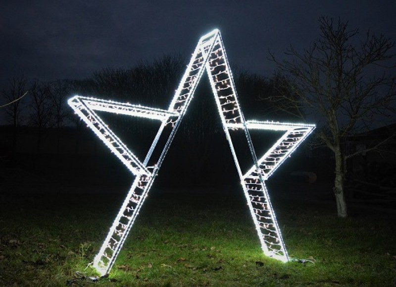 Sternen Tor - Stern stehend - Fotopoint Weihnachtstern Weihnachtsdekoration