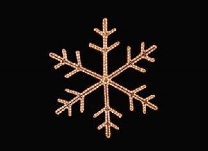 Leuchtende Eiskristalle - LED Schneeflocken - Licht Dekoration - beleuchtete Deko – 2