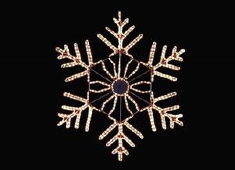 Leuchtende Eiskristalle - LED Schneeflocken - Licht Dekoration - beleuchtete Deko
