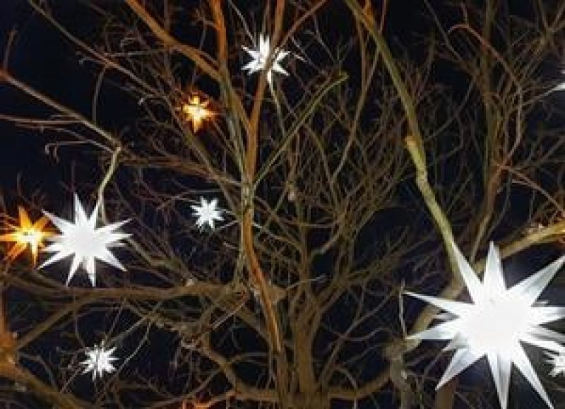 Leuchtende 3D Sterne - LED Sterne - Licht Dekoration - beleuchtete Deko Weihnachtsdekoration – 2