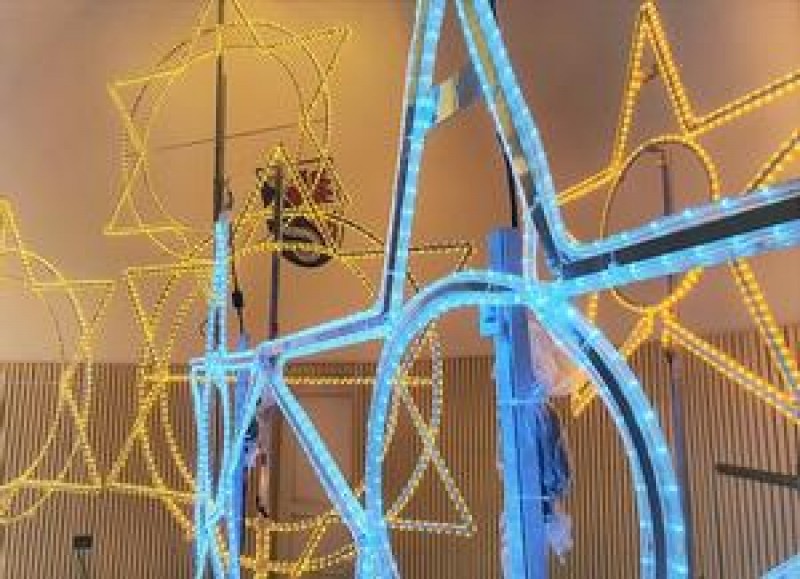 Leuchtende Sterne XXL  - LED Sterne - Licht Dekoration - beleuchtete Deko Weihnachsdekoration – 3