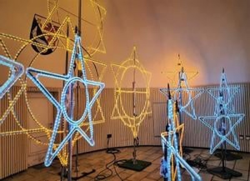 Leuchtende Sterne XXL  - LED Sterne - Licht Dekoration - beleuchtete Deko Weihnachsdekoration – 2