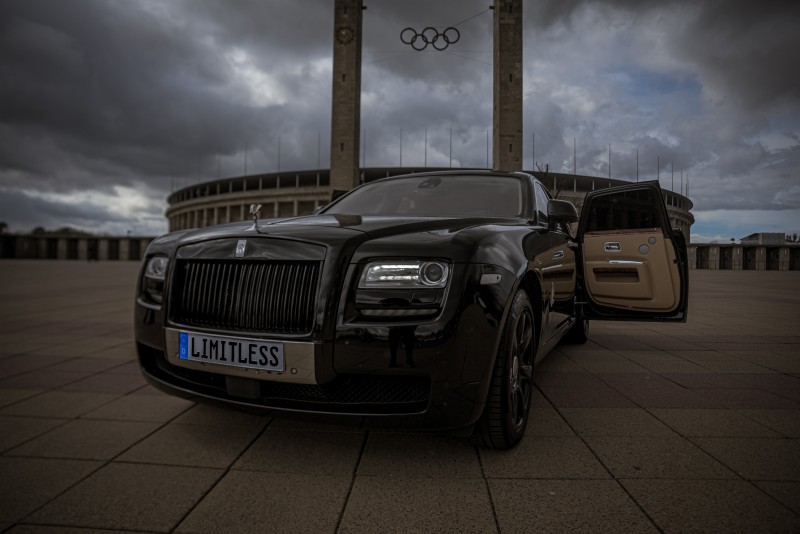 Rolls Royce Ghost mieten Hochzeitsauto Dawn Wraith Cullinan Phantom Berlin