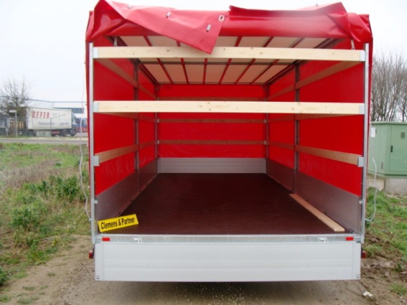 Plananhänger Hochlader 3500 kg gebremst doppelachser / GIGALINER – 100 km/h 6220 x 2470 x 2000 – 2