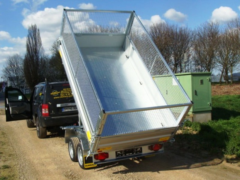 Rückwärtskipper Kipper Hochlader 2000 kg E-Pumpe / 100 km/h Laubgitteraufsatz möglich 2680x1500x300