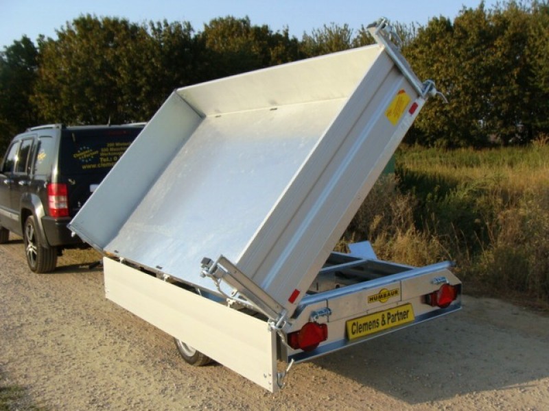 Dreiseitenkipper Kipper Hochlader 1800 kg gebremst einachser Handpumpe 2670 x 1500 x 350 = 1,40 m³ – 3